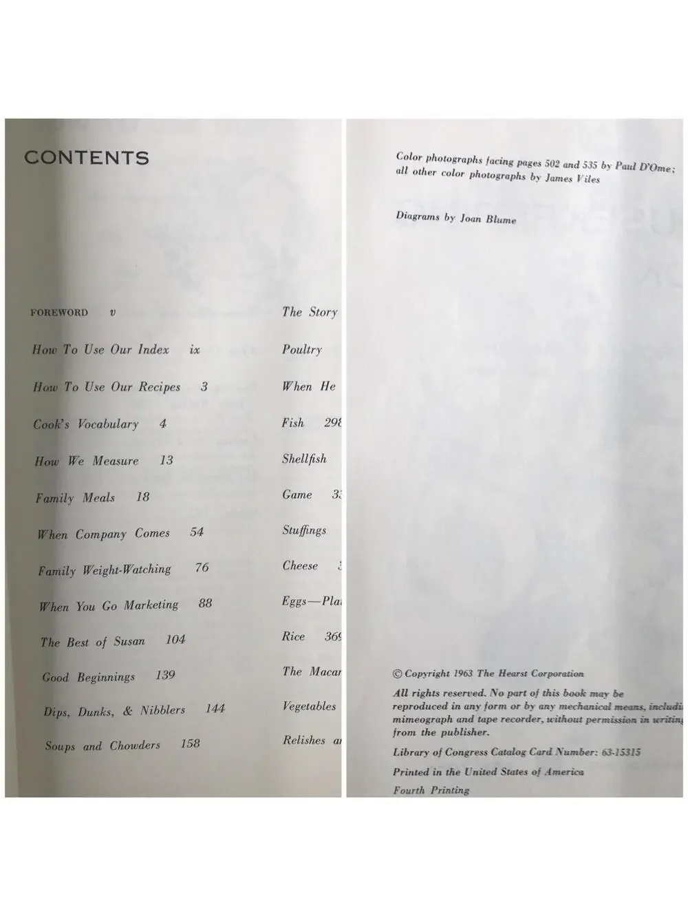 Vintage 1963 Good Housekeeping Cookbook, Fourth Printing